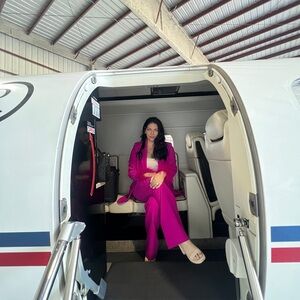 Fashion Nova Fuchsia Women's Blazer and Pants Set